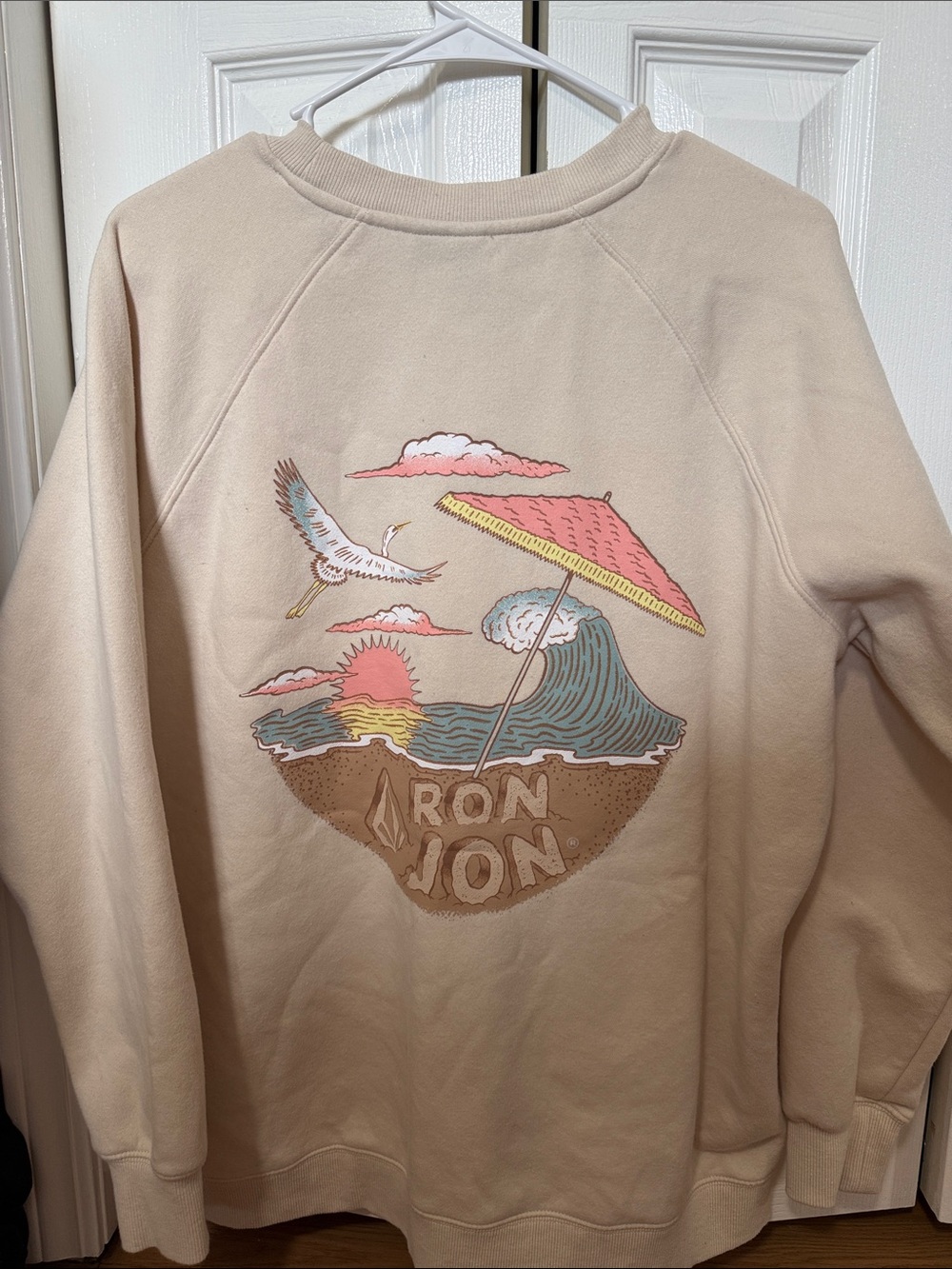 Ron Jon Cream Crewneck Sweatshirt